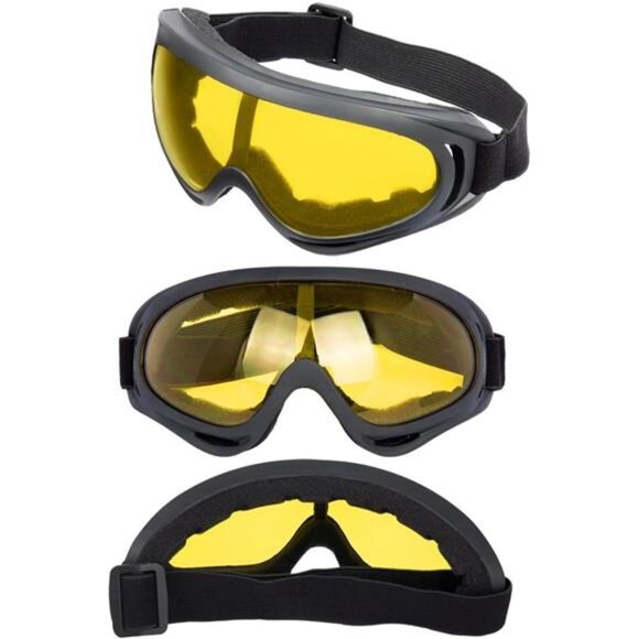 Ski Goggles Pack of 4 Snowboard Motorcycle Tactical Combat Sports Glasses - Picture 5 of 7